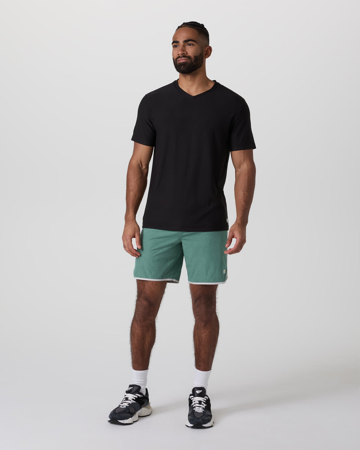 Strato Tech V-Neck Tee | Black