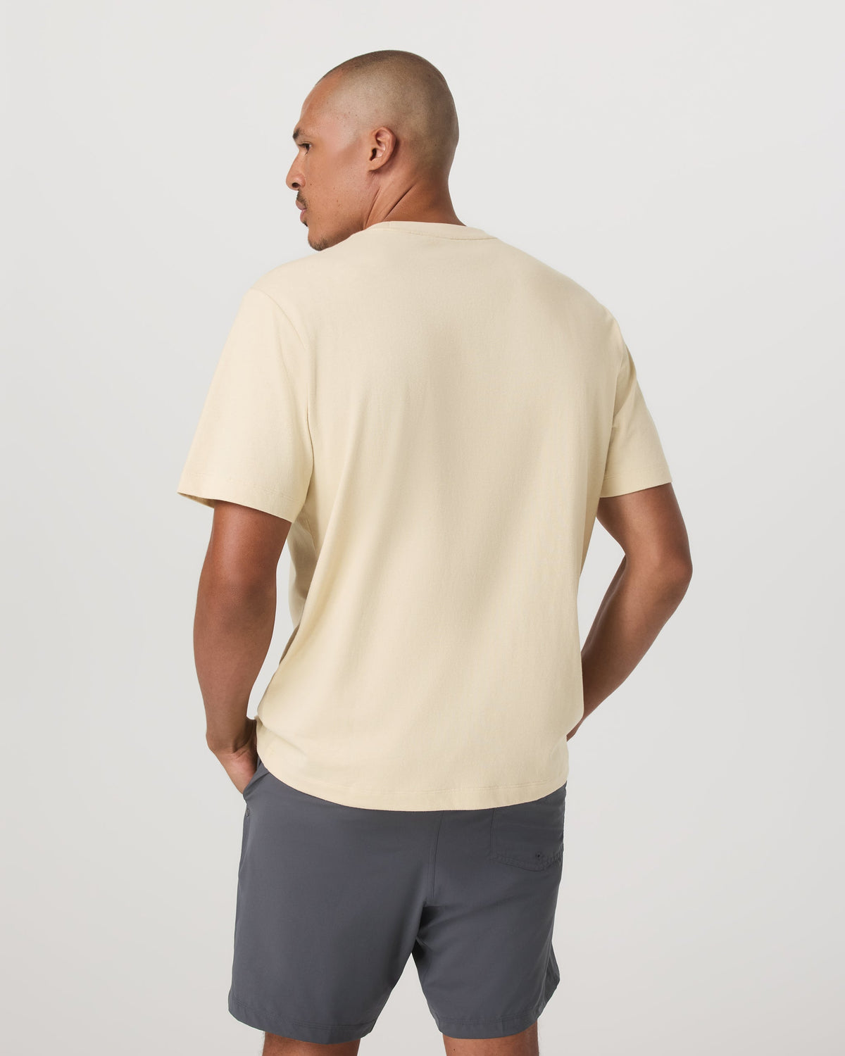 Short Sleeve Vuori Heavyweight Cotton Tee - Relaxed Fit | Sandstone