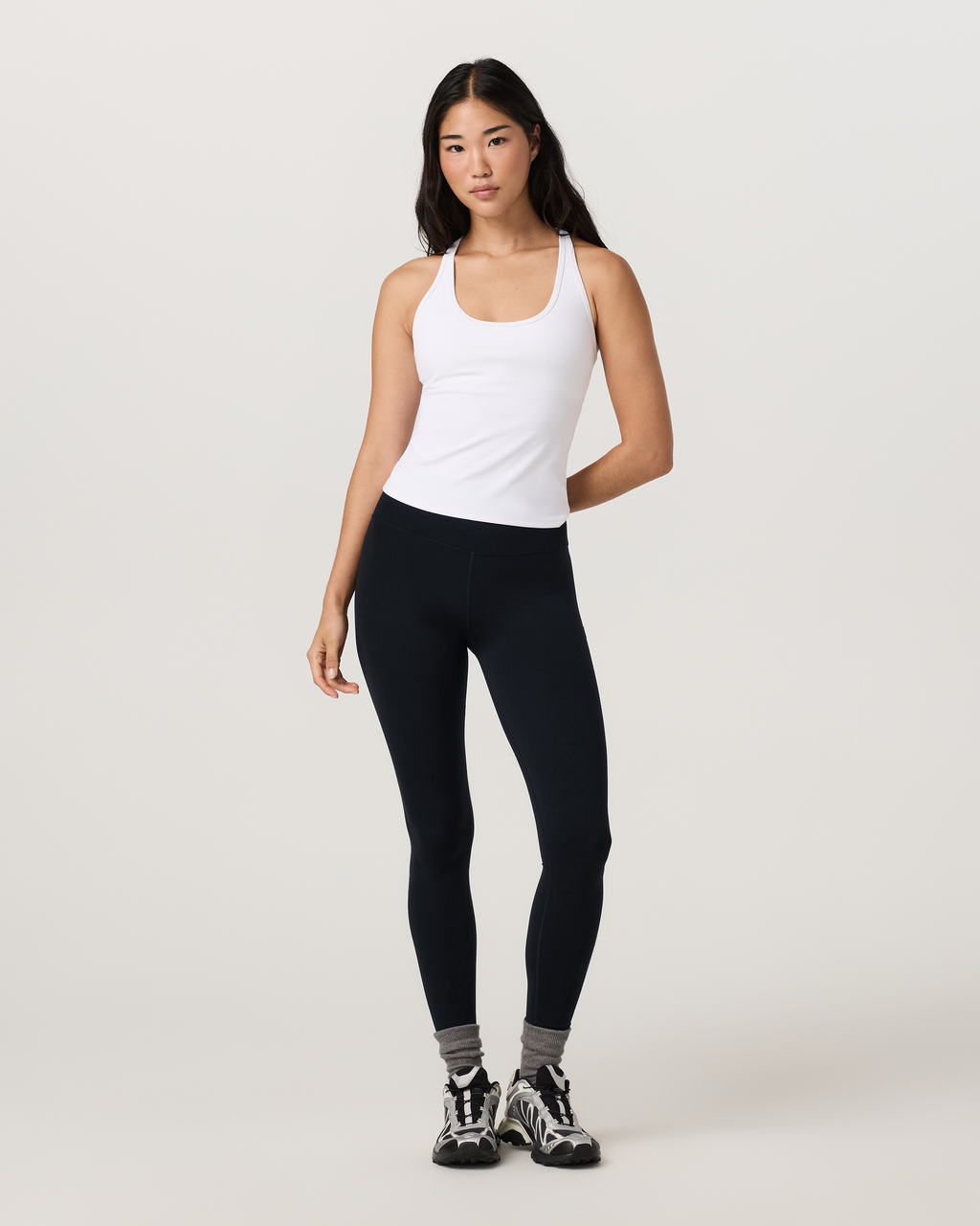 Vuori AllTheFeels™ Racerback Tank | White