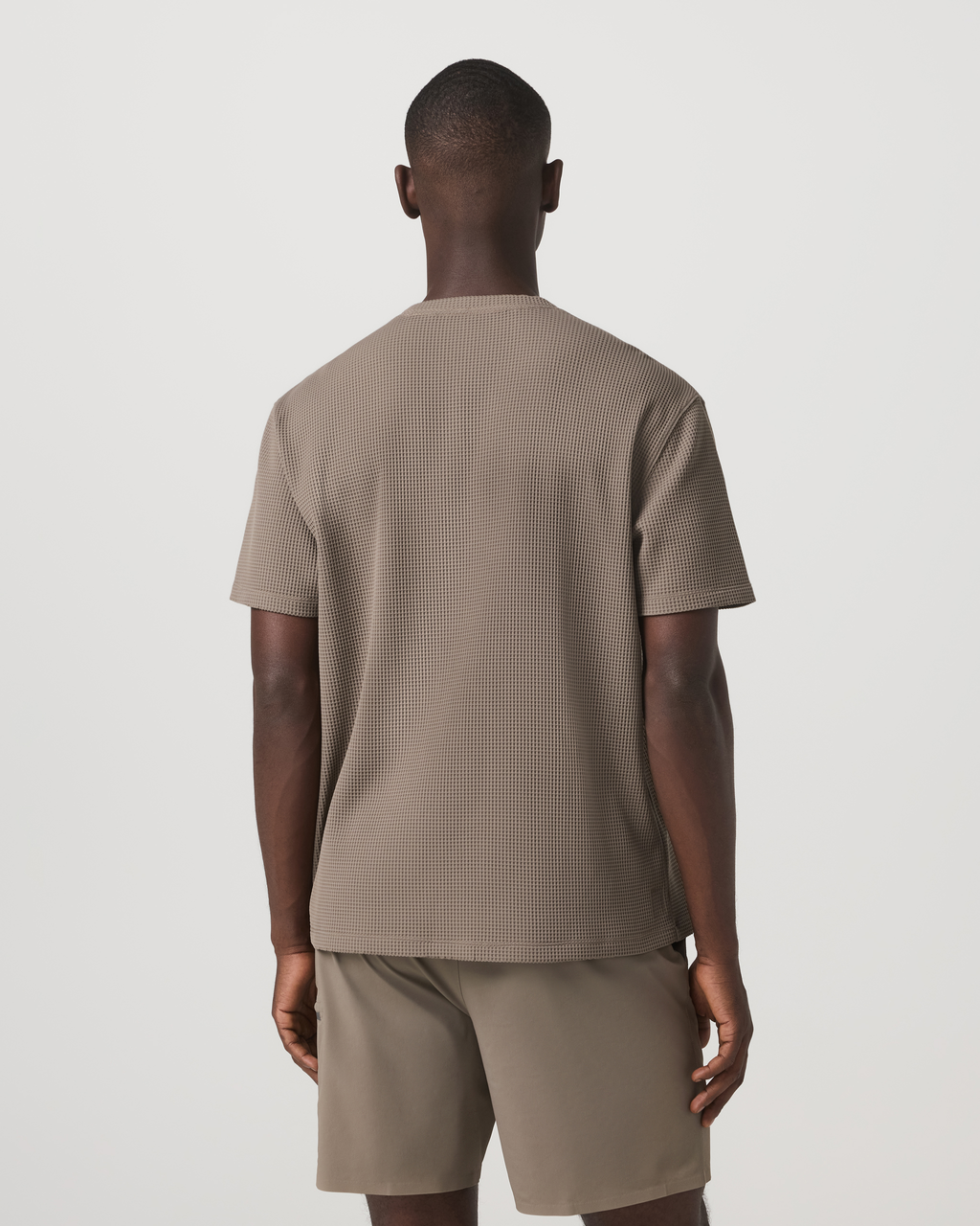 Short Sleeve Lightweight Tech Waffle Tee - Relaxed Fit | Bark