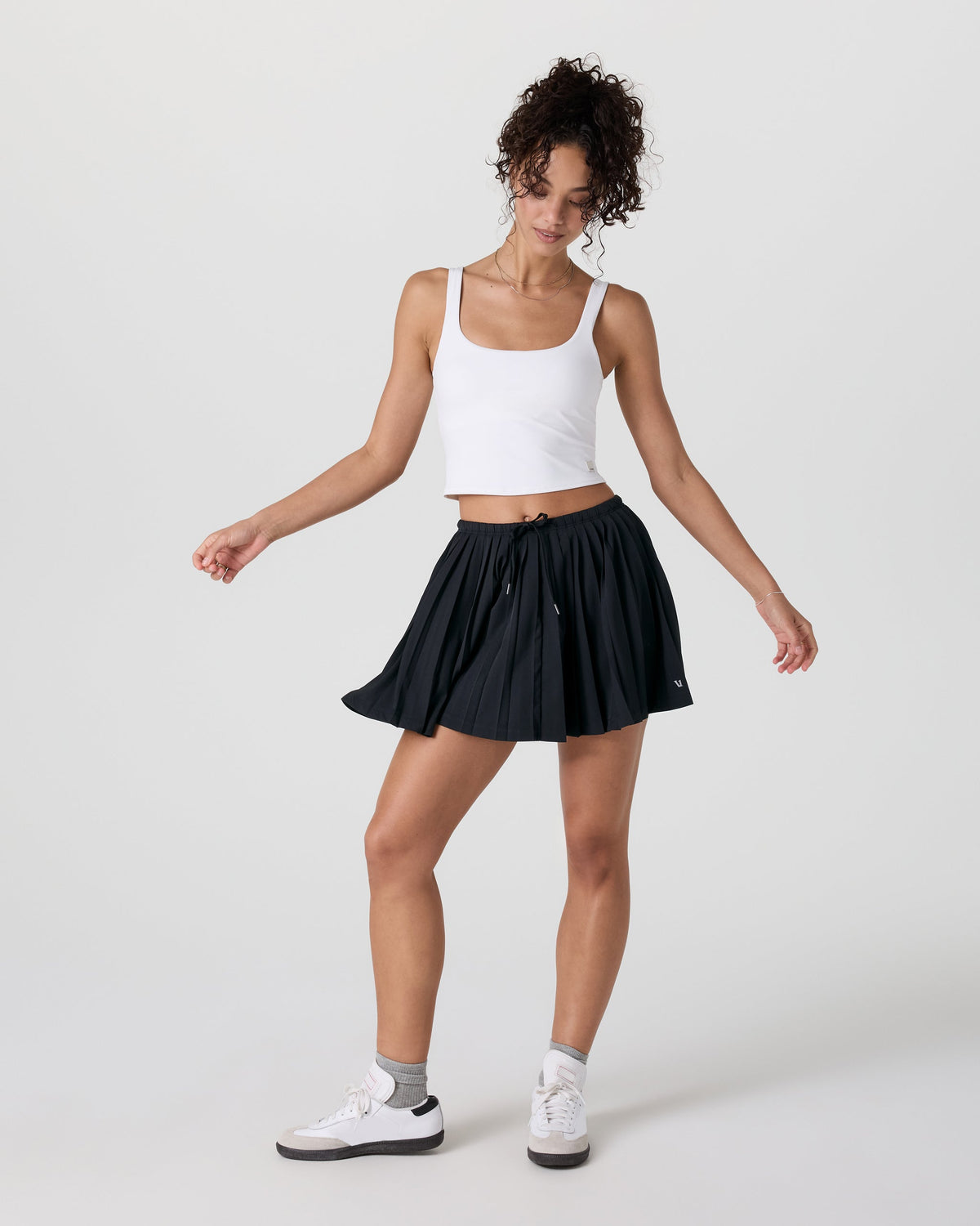 Clementine Pleated Skirt 15" | Black