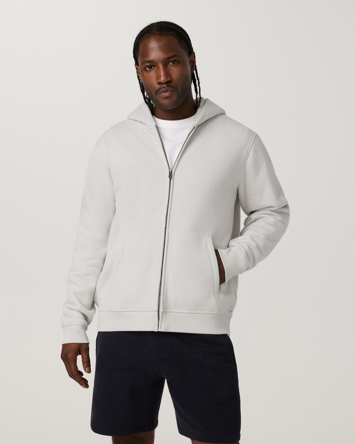 Seaside Full Zip Hoodie | Salt