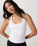 Vuori AllTheFeels™ Racerback Tank | White