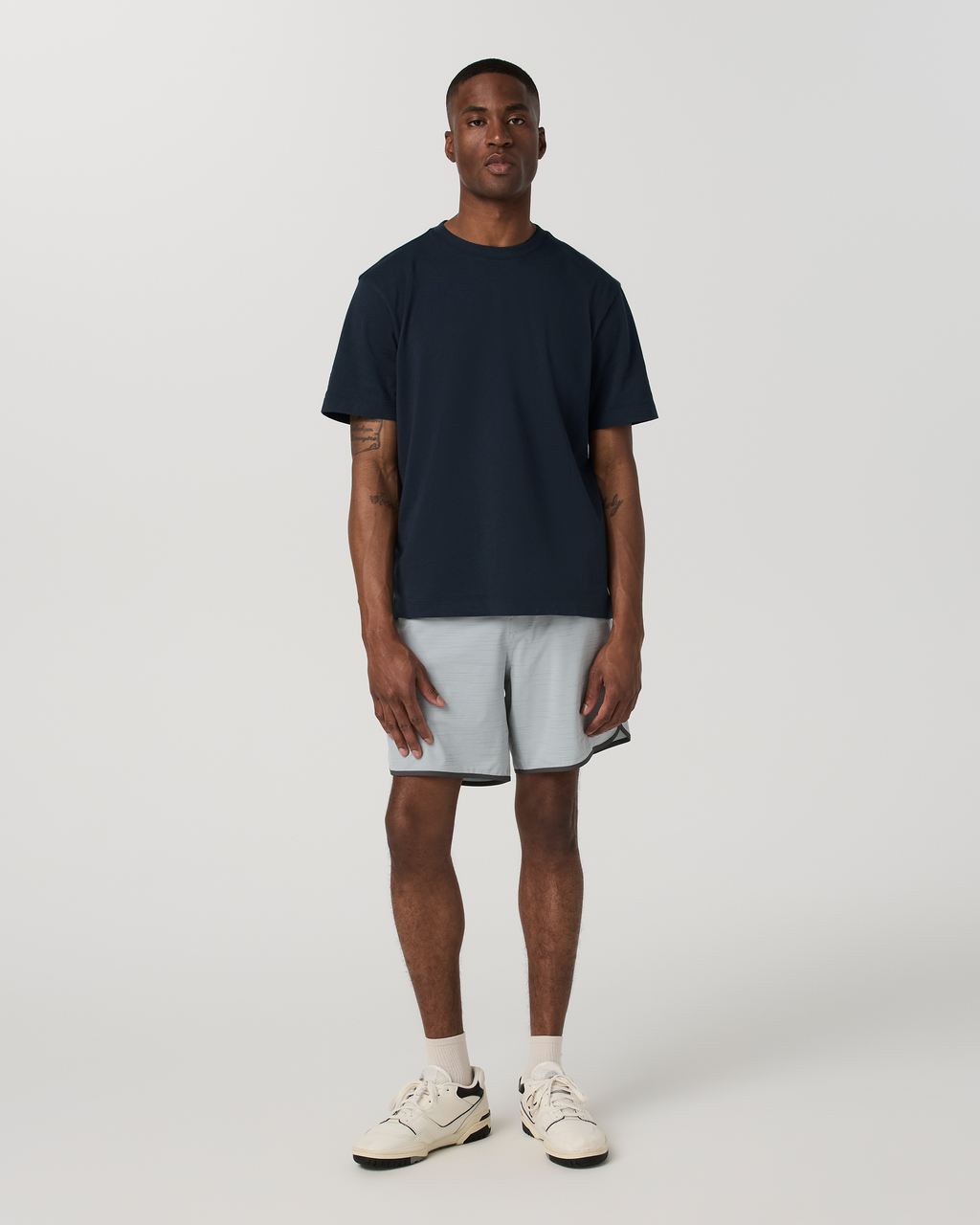Banks Short Unlined 7" | Blue Haze Slub Stripe