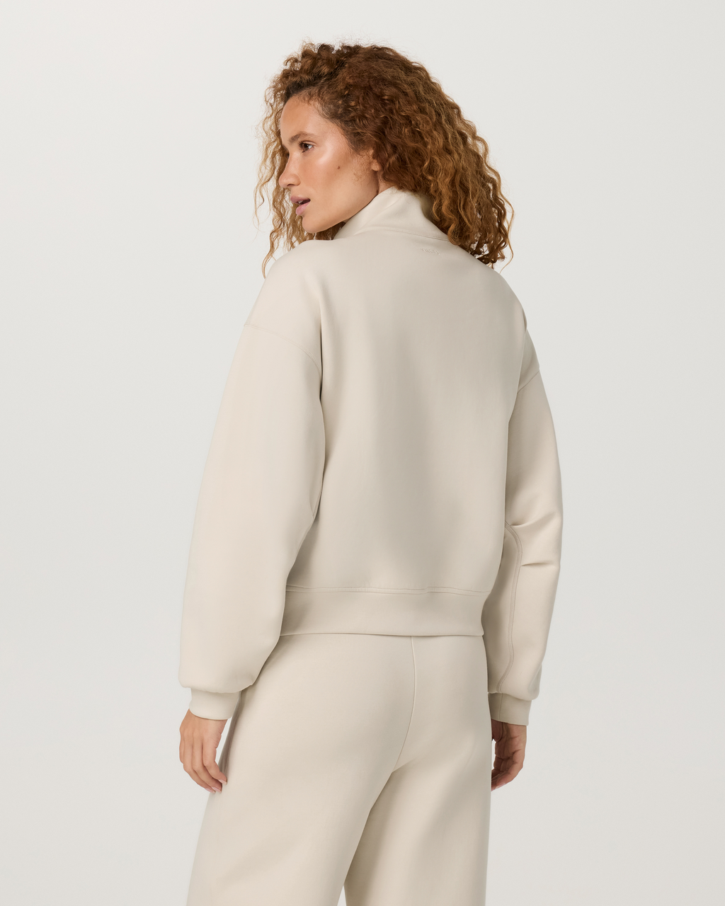 Vuori Galaxy Funnel Neck Full Zip | Bone
